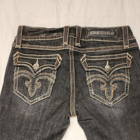 ORIGINAL VINTAGE ROCK REVIVAL JEANS - Picture 2 of 3